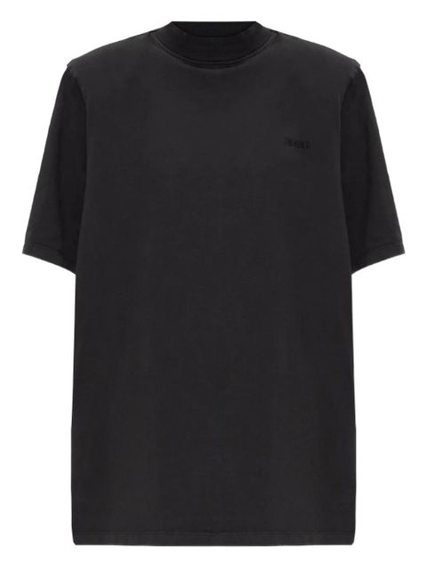 The Attico roll-neck logo-detail T-shirt - Black - zdjęcie produktu nr 1