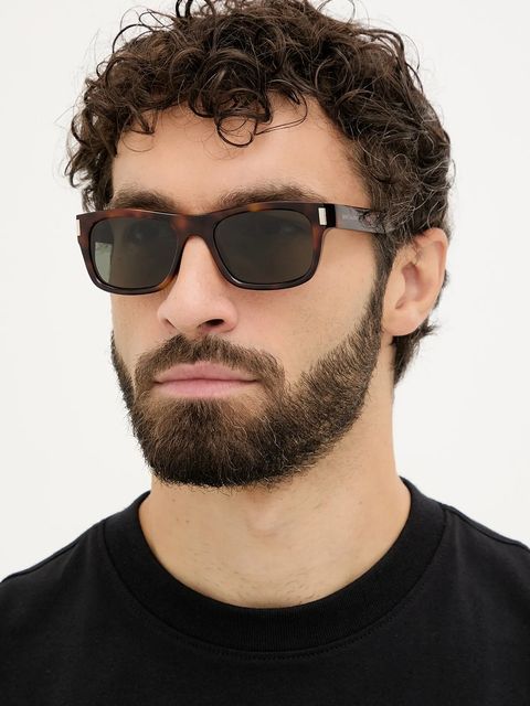 Saint Laurent okulary przeciwsłoneczne kolor brązowy SL 83