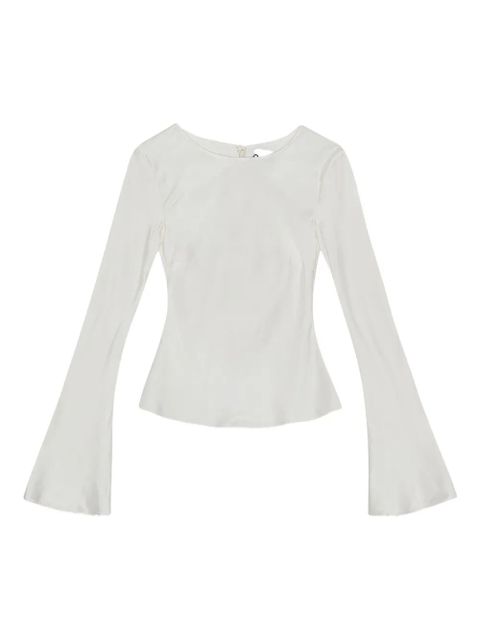 GANNI long-sleeve blouse - White - zdjęcie produktu nr 1