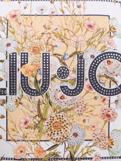 Liu Jo t-shirt bawełniany damski kolor biały WA6493 JS923