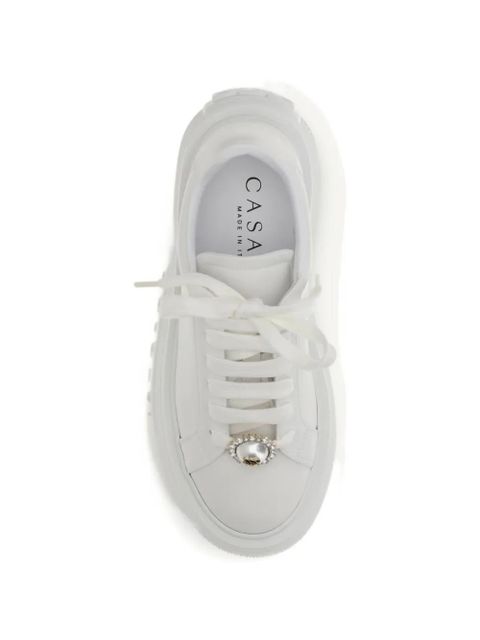 Casadei jewel platform nexus trainers - White