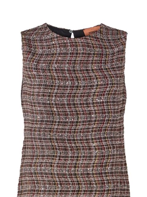 Missoni check pattern dress - Brown - zdjęcie produktu nr 2