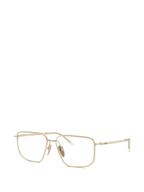 Prada Eyewear square-frame glasses - Gold - zdjęcie produktu nr 2