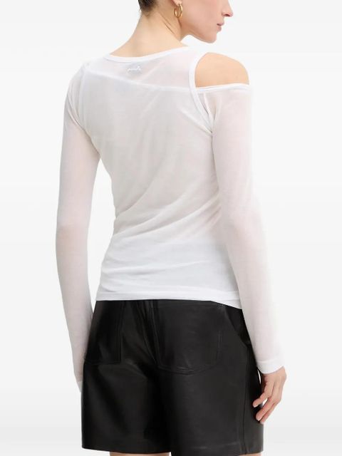 PINKO semi-sheer T-shirt - White