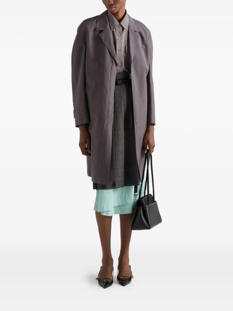 Prada rush stitch fabric patchwork skirt - Grey - zdjęcie produktu nr 2