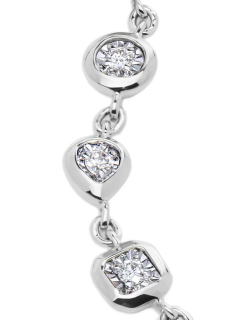 Monica Vinader diamond-embellishment necklace - Silver