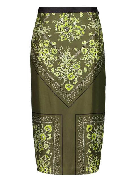 Gucci floral silk skirt - Green - zdjęcie produktu nr 1