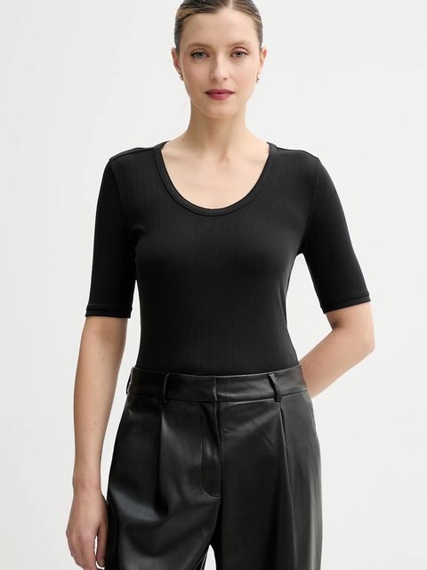 Calvin Klein t-shirt damski kolor czarny LV044D213G