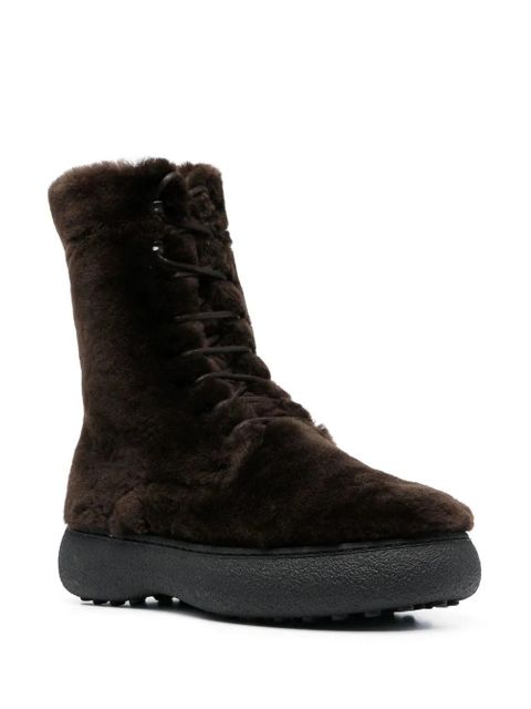 Tod's WG lace-up ankle boots - Brown - zdjęcie produktu nr 2