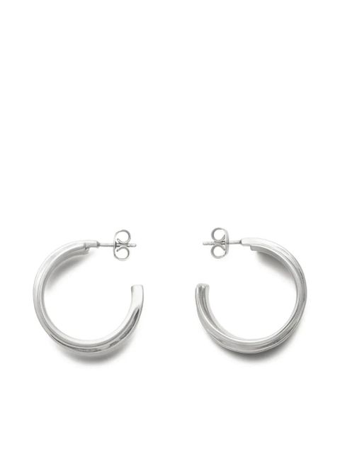 MM6 Maison Margiela Triple Number hoop earrings - Silver - zdjęcie produktu nr 2