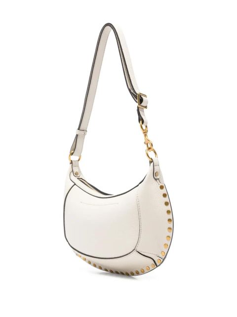 ISABEL MARANT Oskan Moon studded shoulder bag - White