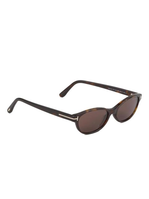 TOM FORD Eyewear oval-frame sunglasses - Brown