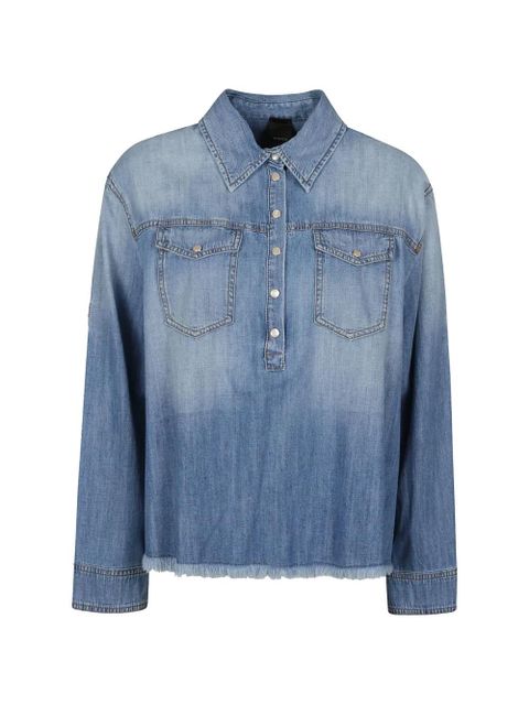 PINKO fringed paisley shirt - Blue - zdjęcie produktu nr 1