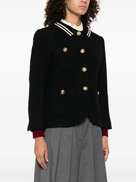 SANDRO tweed jacket - Black