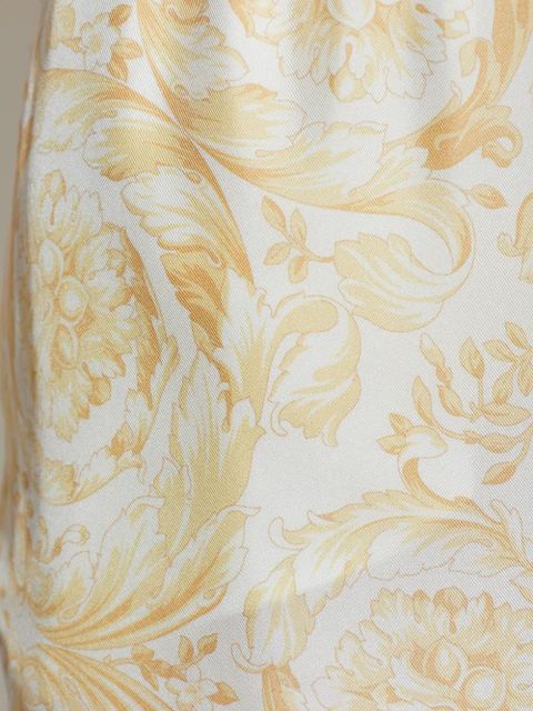 Versace floral-patterned trousers - White