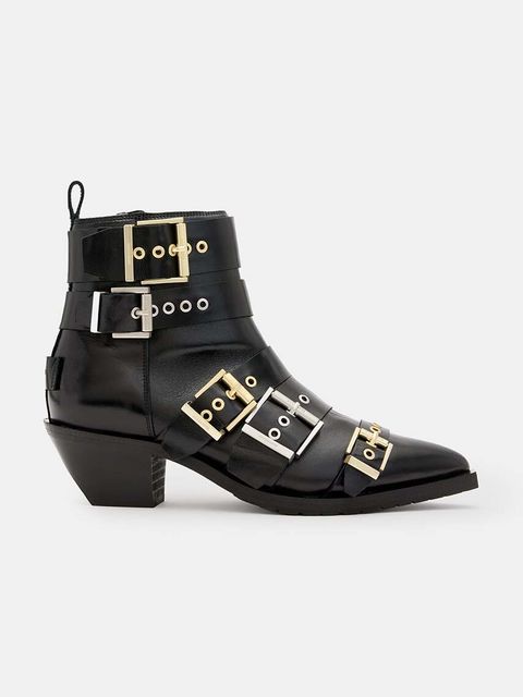 AllSaints botki skórzane Jane Buckle Boot - zdjęcie produktu nr 1