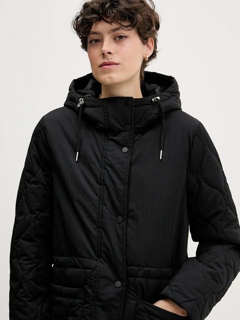 Sisley parka kolor czarny zimowa 2IRZLN063