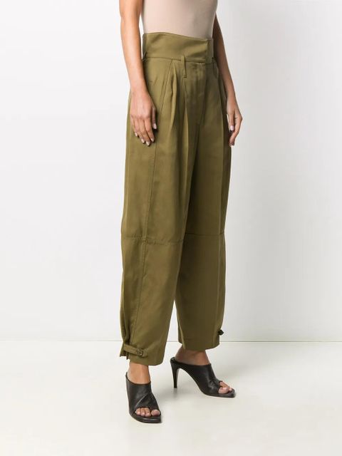 Givenchy high-waisted military trousers - Green