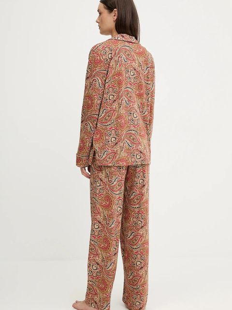 Lauren Ralph Lauren piżama damska kolor czerwony ILN92467F