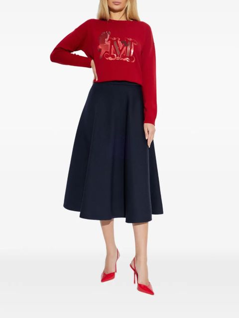 Max Mara sequin-embellished sweater - Red - zdjęcie produktu nr 2