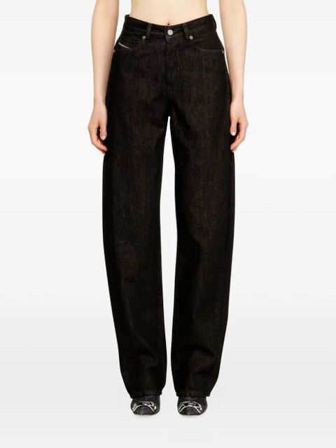 Diesel 1974 d-ellz relaxed wide-leg jeans - Black