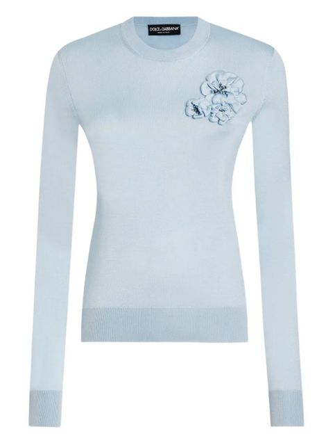 Dolce & Gabbana silk top - Blue - zdjęcie produktu nr 1