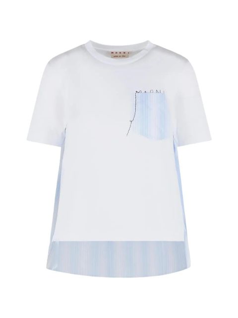 Marni pocket striped T-shirt - White - zdjęcie produktu nr 1