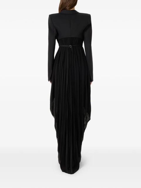 Blumarine single-breasted asymmetric-hem blazer - Black