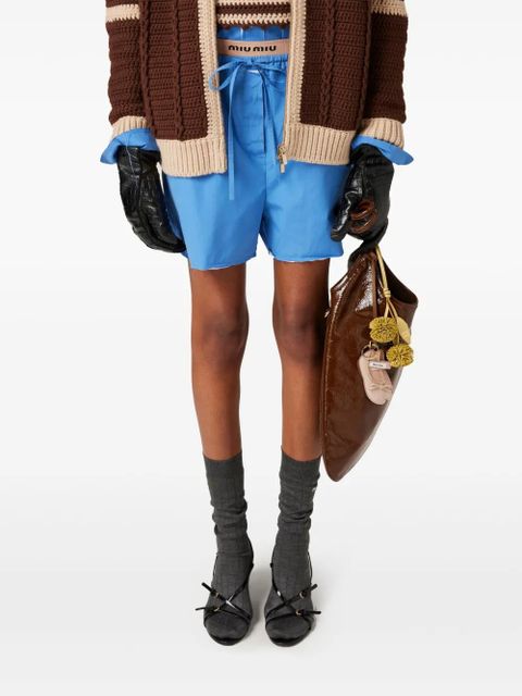 Miu Miu 55cm patent leather sandals - Black