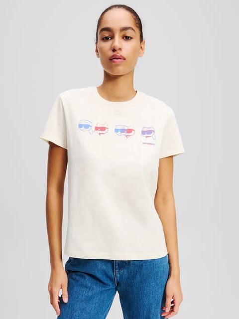 Karl Lagerfeld t-shirt bawełniany IKON - zdjęcie produktu nr 1