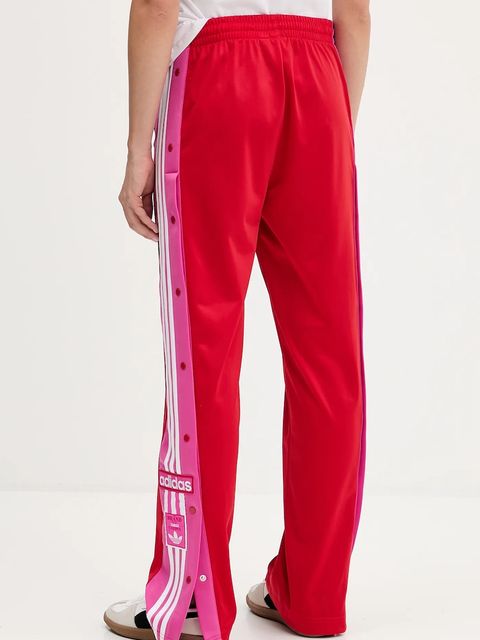 adidas Originals spodnie dresowe Adibreak PT damskie kolor czerwony wzorzyste JV8553 - zdjęcie produktu nr 2