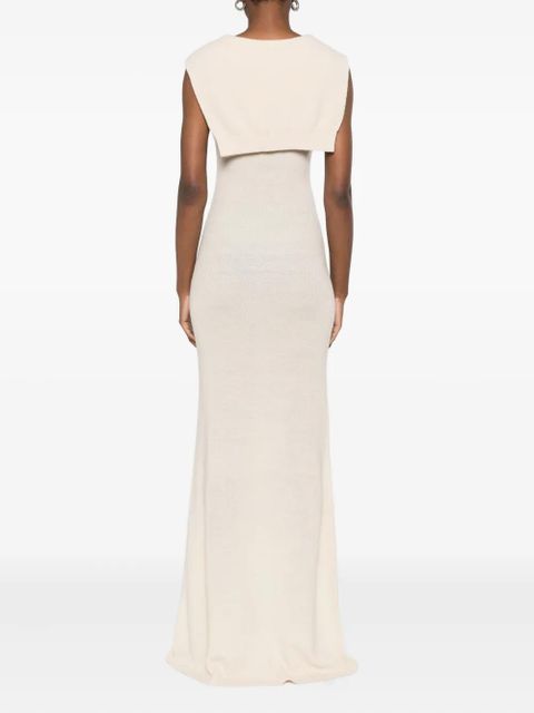 Aya Muse Vao sleeveless maxi dress - Neutrals