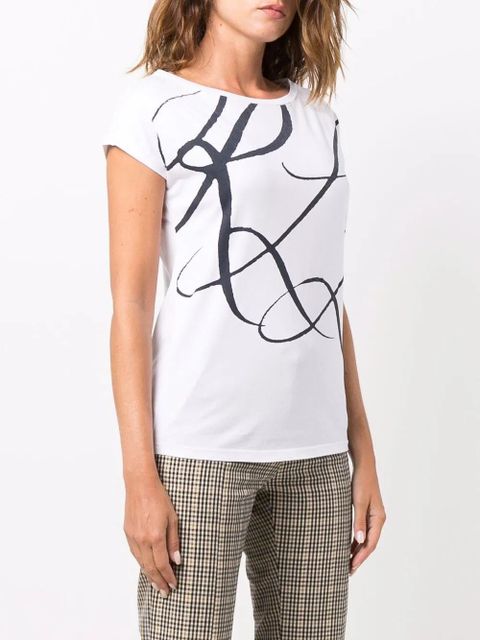 Lauren Ralph Lauren oversized logo print top - White