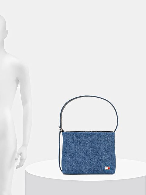 Tommy Jeans torebka jeansowa kolor granatowy AW0AW17876
