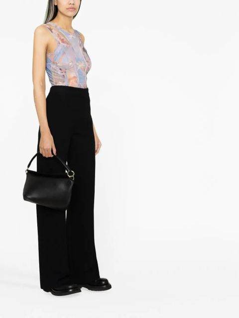 Balmain Sky-print tulle bodysuit - Blue - zdjęcie produktu nr 2