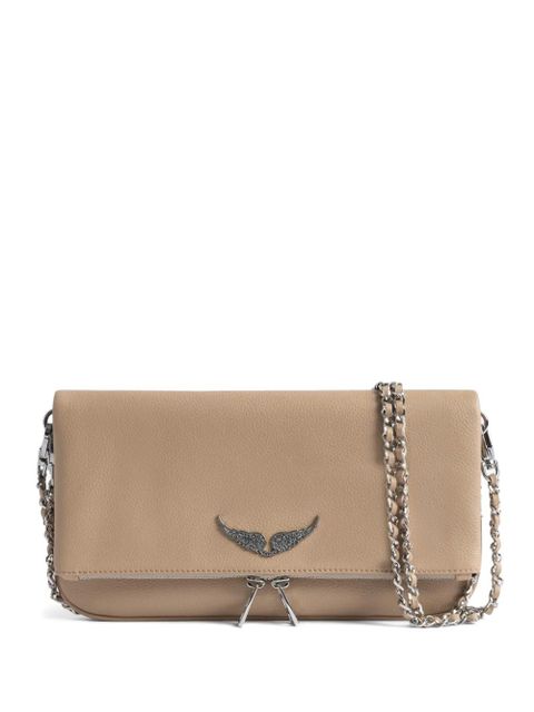 Zadig&Voltaire Rock leather clutch bag - Neutrals - zdjęcie produktu nr 1