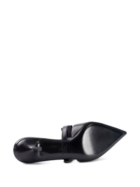 Valentino Garavani 50mm bow-detail mules - Black