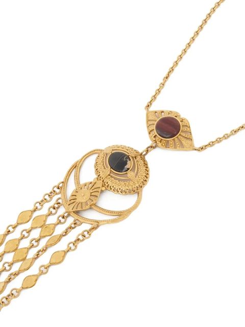 Chloé stone-embellished necklace - Gold