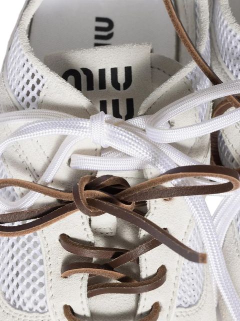 Miu Miu mesh laced sneakers - White - zdjęcie produktu nr 2