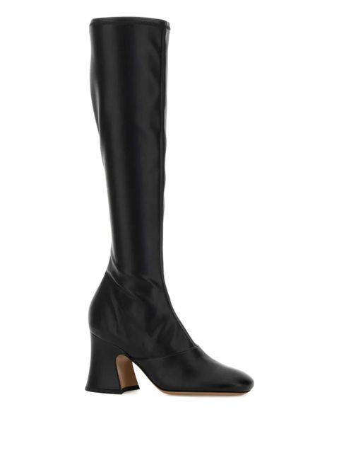 Chloé 8mm Janis block-heel knee-high boots - Black - zdjęcie produktu nr 2