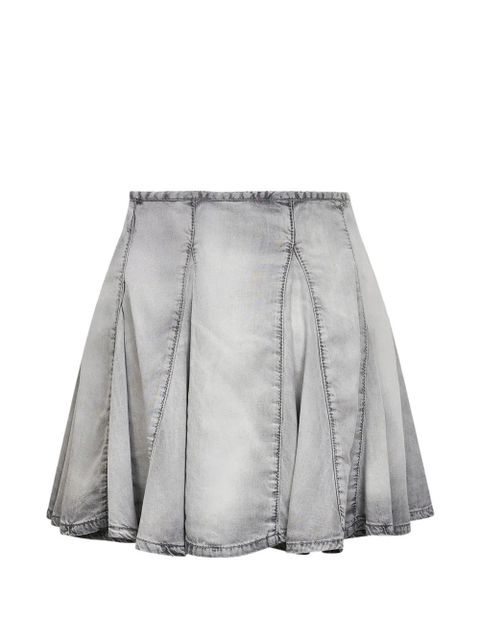 Diesel De-Spiki Oval-logo pleated mini skirt - Grey - zdjęcie produktu nr 2