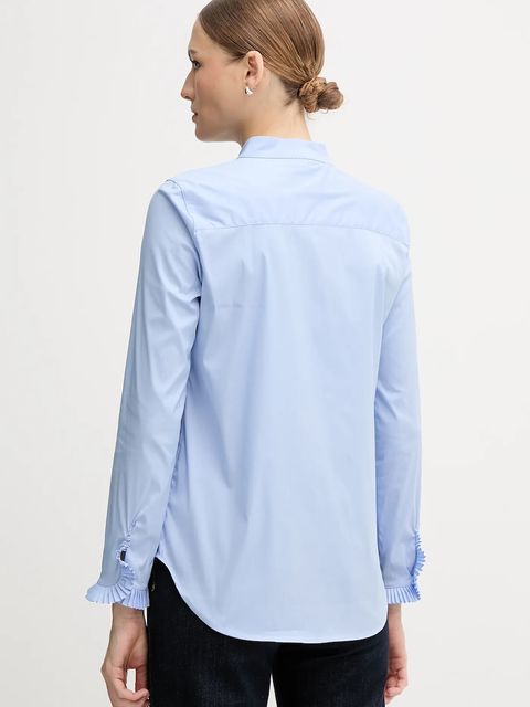 Mos Mosh koszula HASSIE damska kolor niebieski regular ze stójką 174320