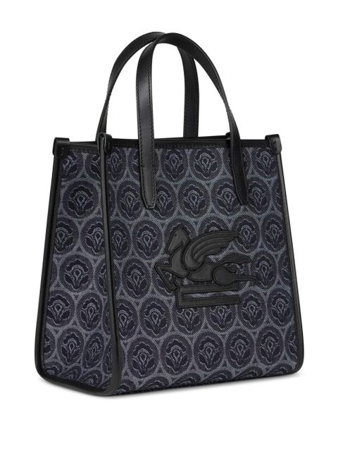 ETRO small Love Trotter denim tote bag - Blue