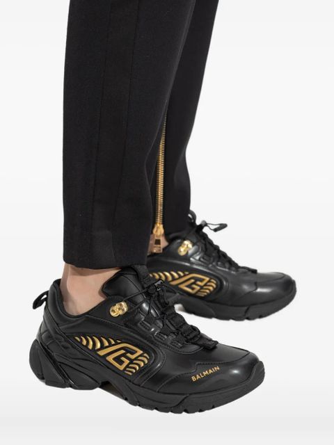 Balmain Cosmic Dust logo-detail sneakers - Black