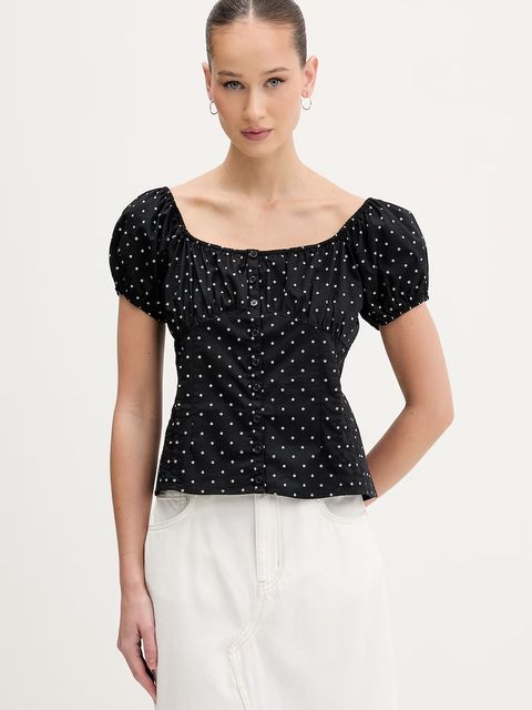 Guess Jeans bluzka damska bawełniana - zdjęcie produktu nr 2