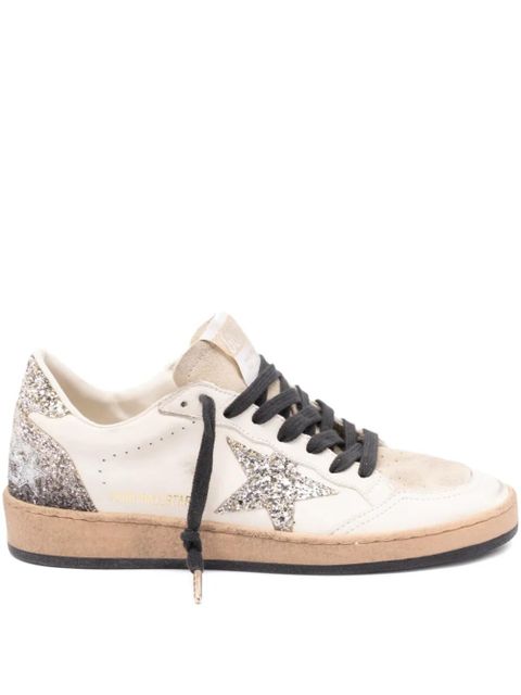 Golden Goose Ball Star glitter-star sneakers - White - zdjęcie produktu nr 1