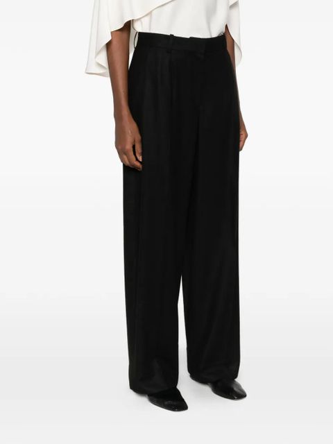 TOTEME flannel trousers - Black