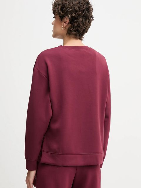 United Colors of Benetton bluza damska kolor bordowy gładka 3Y2F3M07M
