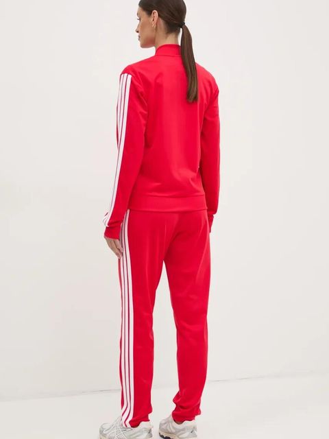 adidas dres 3-Stripes damski kolor czerwony JD2684 - zdjęcie produktu nr 2