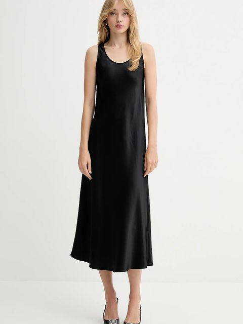 Marella sukienka Emme by Marella kolor czarny maxi prosta 2525226021200